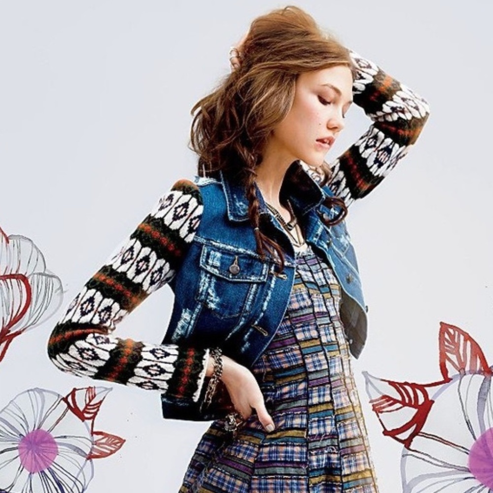 Free People Cypress Denim Jacket Small